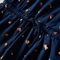 Bērnu kleita ar garām piedurknēm, tumši zila, 92