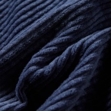 Bērnu svārki ar kabatām, tumši zili, velvets, 140