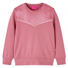 Bērnu džemperis, tekstilmozaīka, samts, aveņu krāsa, 116