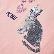 Bērnu krekls ar garām piedurknēm, gaiši rozā, 104