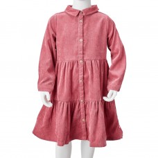 Bērnu kleita ar garām piedurknēm, velvets, vecrozā, 104
