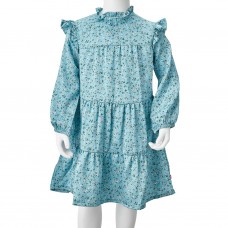 Bērnu kleita ar garām piedurknēm, zila, 92