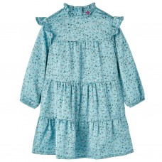 Bērnu kleita ar garām piedurknēm, zila, 104