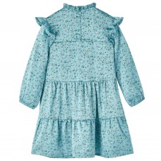 Bērnu kleita ar garām piedurknēm, zila, 128
