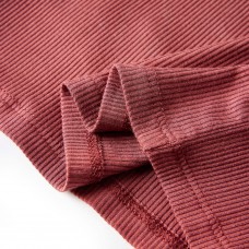 Bērnu krekls ar garām piedurknēm, apkakli, sarkans, 128