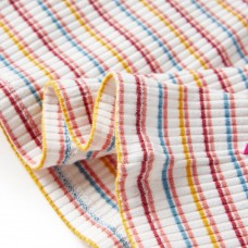 Bērnu krekls ar garām piedurknēm, apkakli, svītrains, bēšs, 104