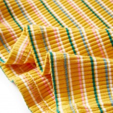 Bērnu krekls ar garām piedurknēm un augsto apkakli, dzeltenbrūns, 116