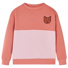 Bērnu džemperis, krāsu bloki, rozā, 128