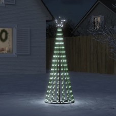 Ziemassvētku eglītes dekorācija, 275 led, vēsi baltas, 180 cm