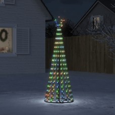 Ziemassvētku eglītes dekorācija, 275 led, krāsainas, 180 cm