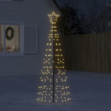 Ziemassvētku eglītes dekorācija, 220 led, silti baltas, 180 cm