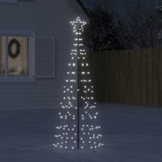 Ziemassvētku eglītes dekorācija, 220 led, vēsi baltas, 180 cm