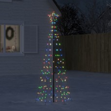 Ziemassvētku eglītes dekorācija, 220 led, krāsainas, 180 cm