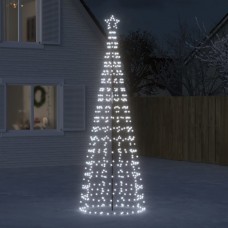 Ziemassvētku eglītes dekorācija, 570 led, vēsi baltas, 300 cm