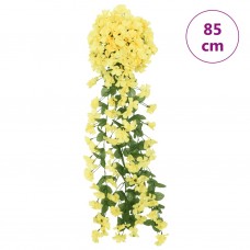 Mākslīgo ziedu vītnes, 3 gab., dzeltenas, 85 cm