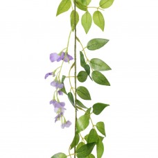 Mākslīgo ziedu vītnes, 6 gab., violets, 200 cm