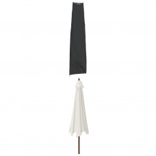 Dārza lietussarga pārvalki, 2 gab., melni, 190x50/30 cm, audums