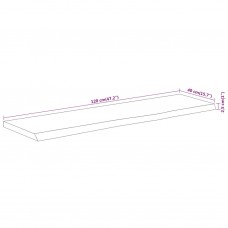 Galda virsma: 120x40x2,5 cm, taisnstūra, akācijas masīvkoks