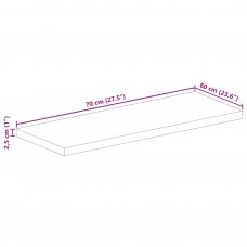 Galda virsma, 70x60x2,5 cm, taisnstūra, mango masīvkoks