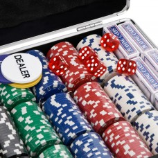 Pokera žetonu komplekts, 600 gab., 11,5 g