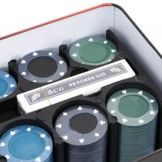 Pokera žetonu komplekts, 200 gab., 4 g