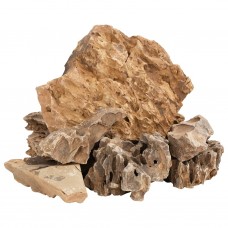 Pūķu akmeņi, 10 kg, brūni, 5-30 cm