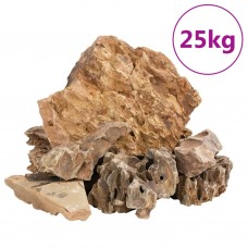 Pūķu akmeņi, 25 kg, brūni, 5-30 cm