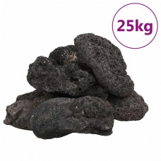 Vulkāniskie ieži, 25 kg, melni, 10-30 cm