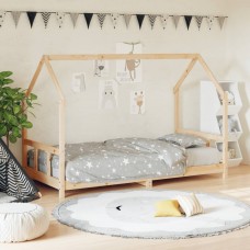 Bērnu gultas rāmis, 90x200 cm, priedes masīvkoks