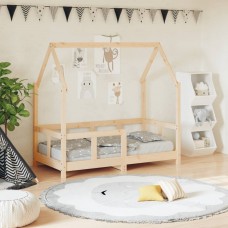 Bērnu gultas rāmis, priedes masīvkoks, 70x140 cm
