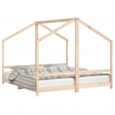 Bērnu gultas rāmis, 2x(90x190) cm, priedes masīvkoks