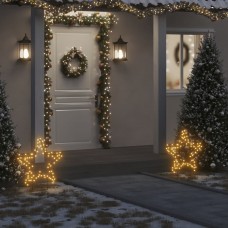 Ziemassvētku gaismas dekors, zvaigznes forma, 80 led, 60 cm