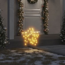 Ziemassvētku gaismas dekors, zvaigznes forma, 3 gab., 50 led