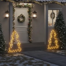 Ziemassvētku gaismas dekors, egles forma, 115 led, 90 cm