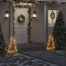 Ziemassvētku gaismas dekors, egles forma, 80 led, 60 cm
