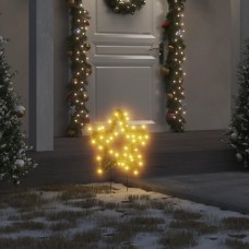 Ziemassvētku gaismas dekors, zvaigznes forma, 3 gab., 50 led