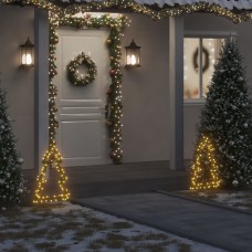 Ziemassvētku gaismas dekors, egles forma, 80 led, 60 cm