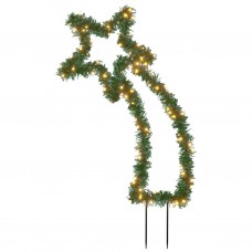 Ziemassvētku gaismas dekors, zvaigzne, 115 led, 89 cm