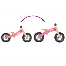 Bērnu līdzsvara ritenis, rozā