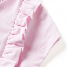 Bērnu kleita ar volāniem, gaiši rozā, 104
