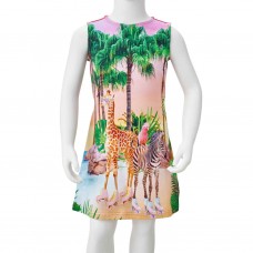 Bērnu kleita, koraļļu krāsā, 116