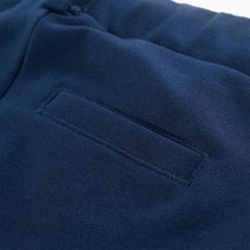 Bērnu bikses ar melnām svītrām sānos, tumši zilas, 128