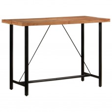 Bāra galds, 150x70x107 cm, akācijas masīvkoks un dzelzs