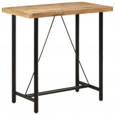 Bāra galds, 110x55x107 cm, akācijas masīvkoks un dzelzs