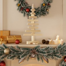 Koka ziemassvētku eglīte dekorēšanai, 60 cm, priedes masīvkoks