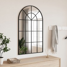 Sienas spogulis, melns, 60x100 cm, dzelzs