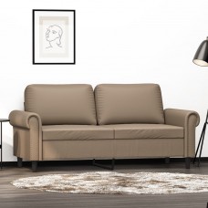 Divvietīgs dīvāns, kapučīno krāsa, 140, mākslīgā āda