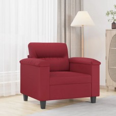 Atpūtas krēsls, 60 cm, vīnsarkana mākslīgā āda
