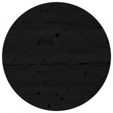 Galda virsma, melna, ø70x3 cm, apaļa, priedes masīvkoks