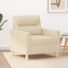 Atpūtas krēsls, krēmkrāsas, 60 cm, audums